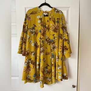 Umgee Flared Sleeve 70s Style Boho Dress